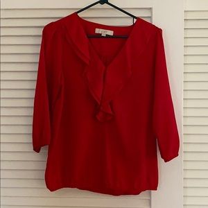 Loft Red blouse size Small